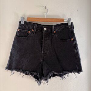 Levi's Ribcage Shorts, Black